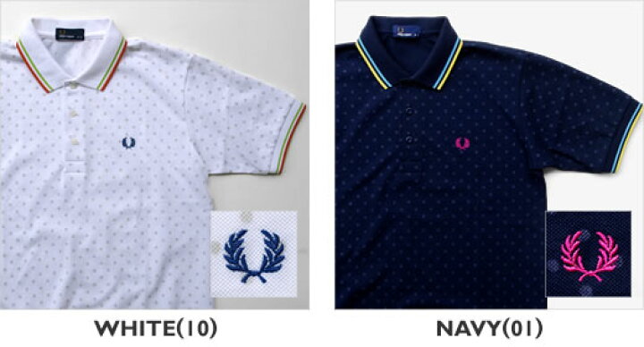 楽天市場】フレッドペリー/FRED PERRY ポルカドットピケシャツ ドット 