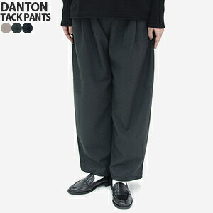 [N[|ΏۊO pKpỎiɂĔ̔*]_g/DANTON |GXetl^bNpc C[W[pc e[p[hpc EGXgS POLYESTER FLANNEL TUCK PANTS DT-E0274FLP f