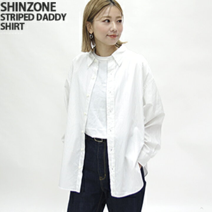 楽天市場】シンゾーン/Shinzone ストライプダディーシャツ ボタン 