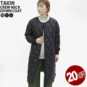 �y���r���[�N�[�|���ΏۊO�z�y20%OFF�z�^�C�I��/TAION �~���^���[�I�[�o�[�T�C�Y�N���[�l�b�N�_�E���R�[�g �H�D �y�ʃA�E�^�[ MILITARY OVER SIZE CREW NECK DOWN COAT 104LSBPML-1-LO ���f�B�[�X �����Y ���j