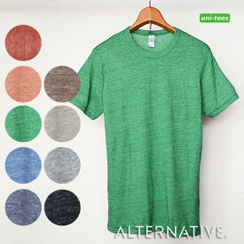 ［クーポン利用で最大15％off］ALTERNATIVE APPAREL 霜降り 無地Tシャツ クルーネック オルタナティブアパレル エコヘザー