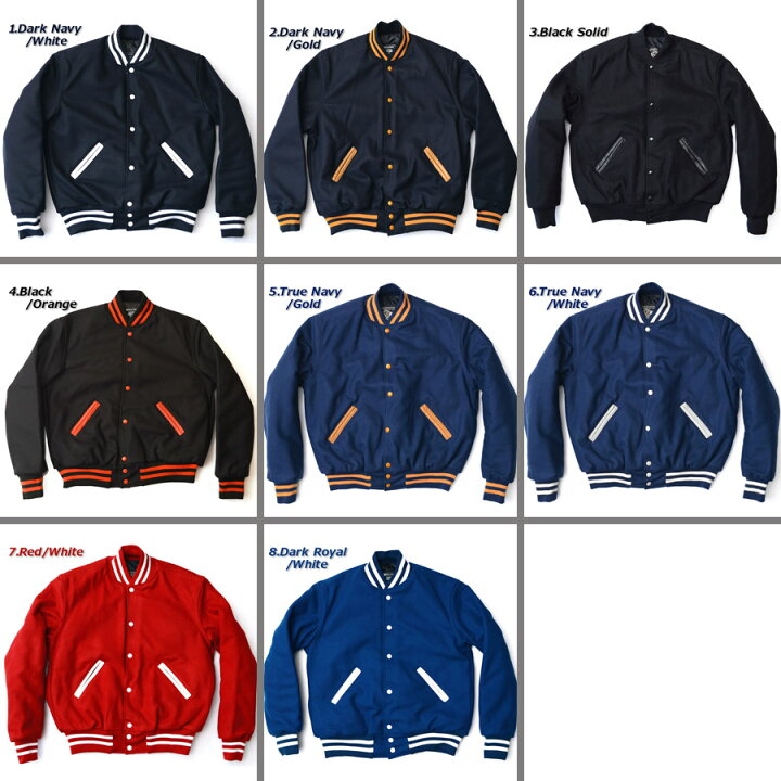 楽天市場】HOLLOWAY ウール メルトン スタジャン ［LETTERMAN  