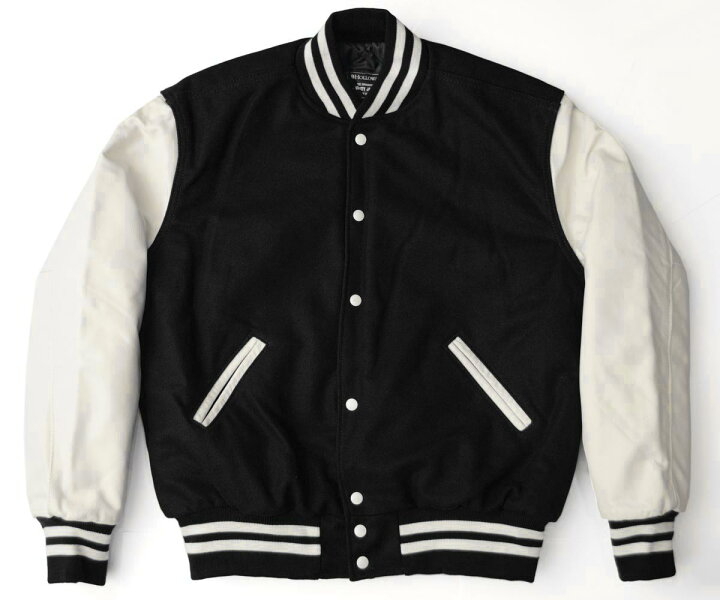 楽天市場】HOLLOWAY レザー/メルトン スタジャン 34色展開 ［VARSITY 