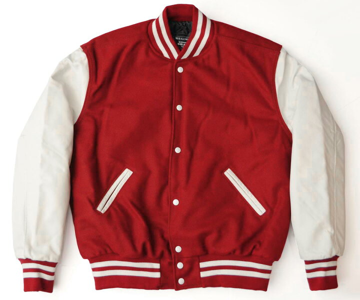 楽天市場】HOLLOWAY レザー/メルトン スタジャン 34色展開 ［VARSITY 