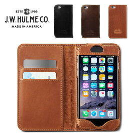 J.W.HULME(ジェイダブルホルム) アメリカ製 レザー iPhone6ケース　手帳型 本革iPhone6カバー 618