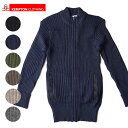 ケンプトン ドライバーズニット フルジップセーター [MADE IN ENGLAND]Woolly Pully ウーリープーリー ジップカーディガン ウール カーディガン ウール セーター