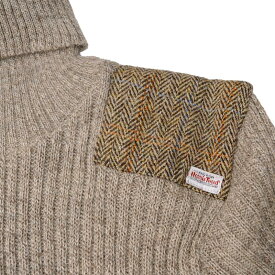 ハリスツイード/Harris Tweed タートルネック セーター NATO軍タイプ タートルネックコマンドセーター[MADE IN BRITAIN]ミリタリーセーターウール セーター アウトドア セーター