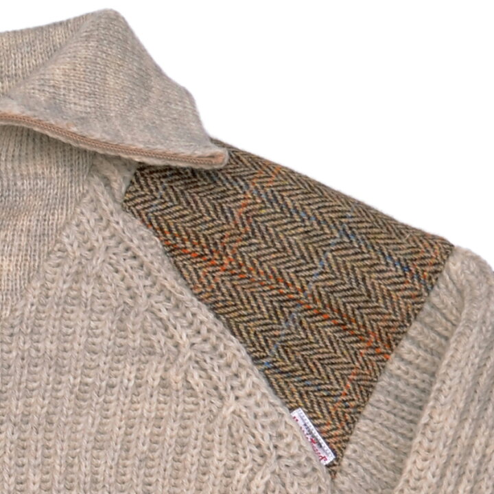楽天市場】ハリスツイード/Harris Tweed ローゲージ ハーフジップ  