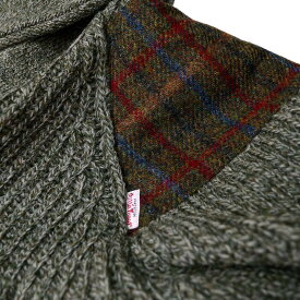 ハリスツイード/Harris Tweed ローゲージ ショールカラーセーター イギリス製 パークレインジャーセーター[MADE IN BRITAIN] ウール セーター アウトドア セーター