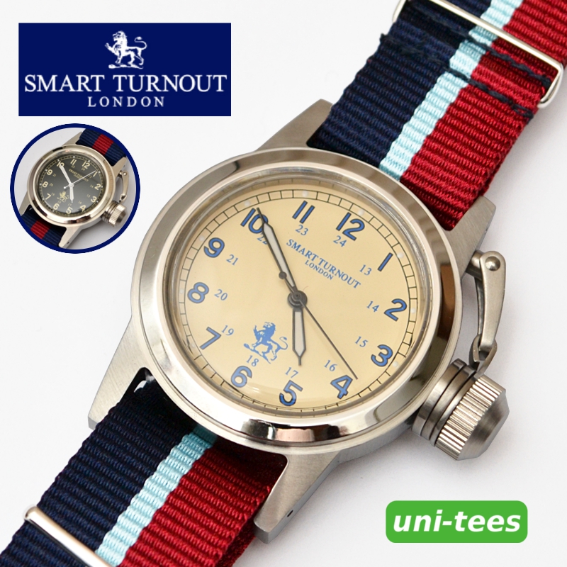 SMART TURNOUT リューズガード付き腕時計日本製ムーヴメント搭載 スマートターンアウト 新しい到着 リューズガード付き腕時計 WEB限定カラー