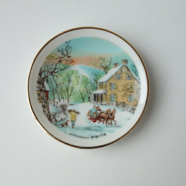 楽天市場】わけあり 四季の風景 5.7cm アンティーク ミニ 絵皿 4枚 