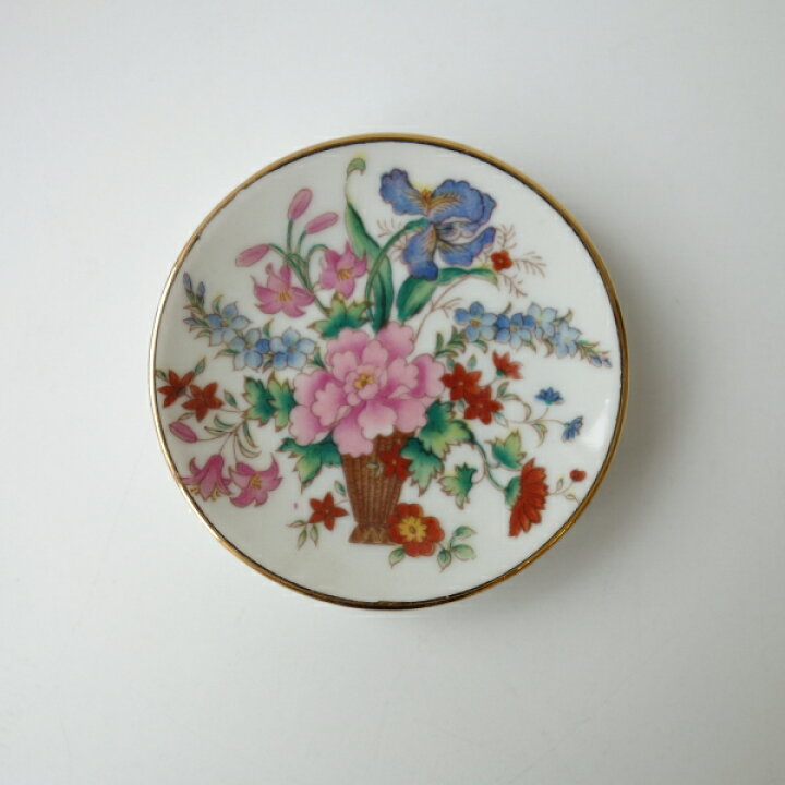 楽天市場】わけあり 花かご 5.7cm アンティーク ミニ 絵皿 5枚 セット 