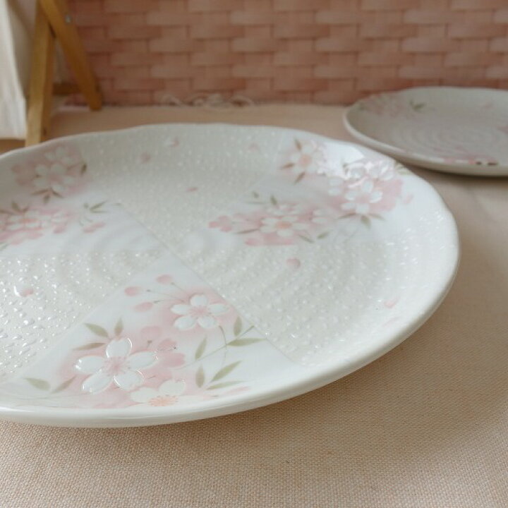 楽天市場】雪割り桜 16cm 取り皿 21cm 和風 ケーキ皿 22cm パスタ皿 
