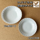 スパイラル 21cm パスタ皿 23cm 楕円 カレー皿 レンジ可 食洗機対応 美濃焼 日本製 北欧風 深皿 洋食器 くぼみ おしゃれ おすすめ モダン かわいい シチュー皿 スープ皿 白い ホワイト 人気 安い スープボウル リム 業務用 家庭用 丈夫 使いやすい 高品質