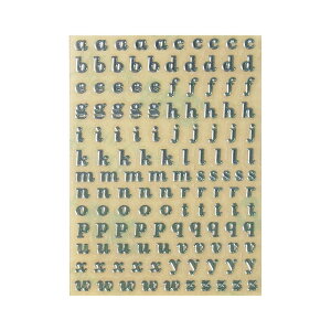 ネイル レジン シール 2 アルファベット 3mm 小文字 1枚入り