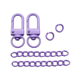 キーホルダー カラー ナスカン マルカン チェーン 2セット