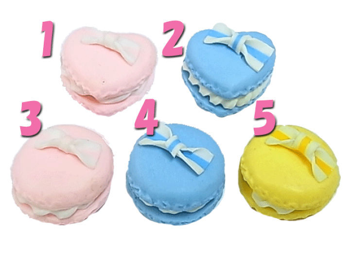 フェイクスイーツ 【青いリボンのマカロンセット】 フェイクスイーツ 【青いリボンのマカロンセット】