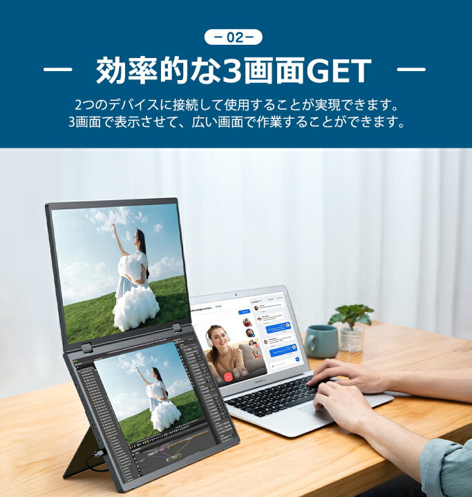 楽天市場】【ポイント5倍】＼人気／デュアルモニター 15.6インチ 
