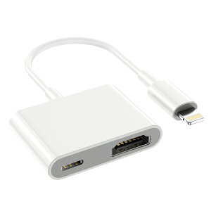 �y�I�ׂ�2�^�C�v�zLightning / Type-C HDMI�ϊ��A�_�v�^�[ 1080P�Ή� �d���s�v iPhone iPad Android �e���r�o�� �|�P�b�g�T�C�Y ���d�s�v �������� iPhone iPad �e���r �v���W�F�N�^�[�ڑ��p EVICIV