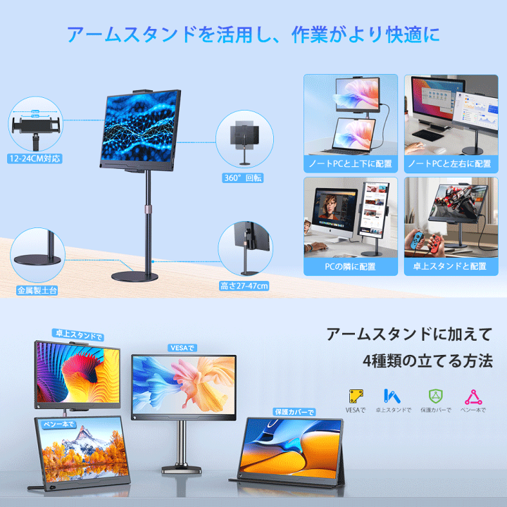 楽天市場】【7点セット】モバイルモニター 15.6インチ 1080Pフル