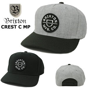 �u���N�X�g�� �L���b�v �N���X�^ BRIXTON CREST C MP SNAP BACK CAP�X�i�b�v�o�b�N�L���b�v (�u���b�N/�O���[/�X�P�[�g�{�[�h/�����Y/�t���[�T�C�Y/���f�B�[�X/�X�q�j