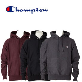 チャンピオン パーカー スウェット リバースウィーブ Champion (ブラック/ネイビー/グレー/ワイン/無地/トレーナー/プルオーバー/メンズ/送料無料）