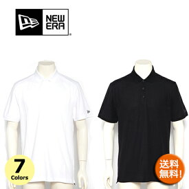 ニューエラ ポロシャツ メンズ NEW ERA (ブラック/ネイビー/グレー/ホワイト/ブルー/グリーン/レッド/無地/メール便/ダンス/テニス/ゴルフ/送料無料 ）