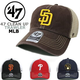 47 Brand フォーティーセブンブランド メッシュキャップ TRAWLER 47 CLEAN UP MLB クリーンアップ ナショナルリーグ (パドレス/ジャイアンツ/ブリュワーズ/フィリーズ/メンズ/レディース/ユニセックス/キャップ）