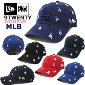ニューエラ キャップ ミニロゴ WOMENS 9TWENTY NEW ERA MLB Scatter Hat (エンゼルス/レッドソックス/カブス/ホワイトソックス/タイガース/ドジャース/メッツ/ジャイアンツ/ヤンキース/メジャーリーグ/ブレーブス/ローキャップ/帽子/ゴルフ/レディース）
