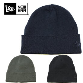 ニューエラ ニット帽 ニットキャップ ビーニー NEW ERA Recycled CUFF BEANIE (ブラック/ネイビー/グレー/ゴルフ/無地/キャップ/帽子/スキー/スノーボード/メンズ/レディース/ネコポス）