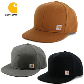 カーハート キャップ スナップバック ASHLAND CAP CARHARTT (ブラック/ブラウン/グレー/無地/フリーサイズ/フラットバイザー/平ツバ/メンズ/レディース/ユニセックス/ゴルフ/ワーク/帽子/106665/101604）