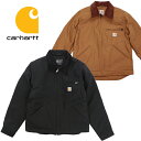 カーハート デトロイト ジャケット CARHARTT Duck Blanket Lined Detroit Jacket Relaxed Fit (ブラック/ブラウン/メ…