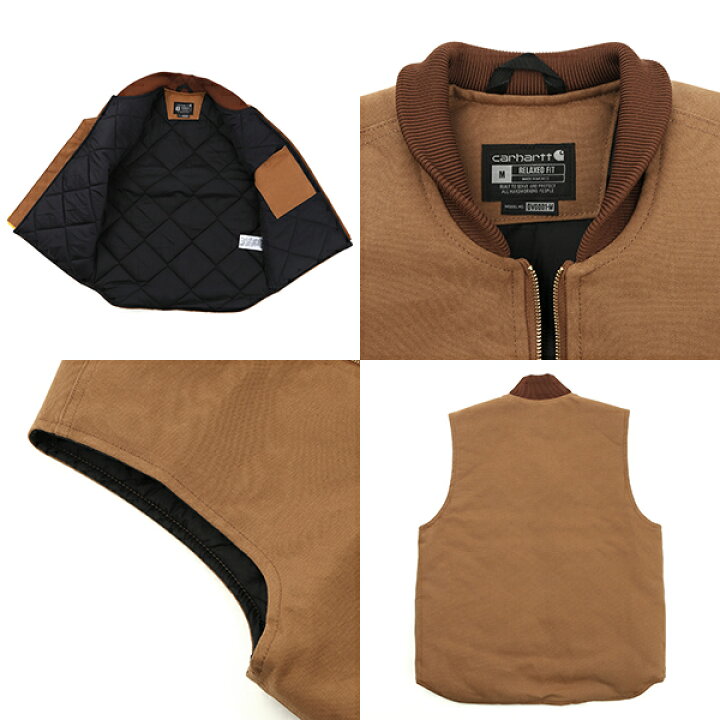 楽天市場】カーハート ベスト ジップ CARHARTT Relaxed Fit Firm Duck 