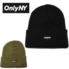 ONLY NY オンリーニューヨーク ニット帽 Block Logo Thinsulate Beanie ニットキャップ (ブラック/オリーブ/ビーニー/シンサレート/メンズ/レディース/帽子）