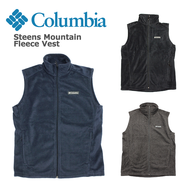 ランキング2022 コロンビアの定番フリースベストは軽くて温かくシンプルで合わせやすいです コロンビア フリース ベスト Coloumbia Steens Mountain Fleece Vest 最大82%OFFクーポン ネイビー 起毛 メンズ アウター 防寒 グレー 送料無料 ブラック