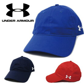 アンダーアーマー キャップ UNDER ARMOUR Chino Adjustable Cap (ブルー/レッド/ネイビー/メンズ/レディース/ゴルフ/テニス/ランニング/帽子/フリーサイズ/ストラップバックキャップ）