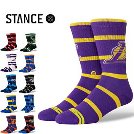 STANCE スタンス ソックス PREP NBA 靴下 (セルティックス/ネッツ/ニックス/セブンティシクサーズ/ブルズ/キャバリアーズ/バックス/ヒート/ウォーリアーズ/レイカーズ/サンズ/ナゲッツ/ティンバーウルブズ/サンダー/ロケッツ/スパーズ/綿/メンズ/レディース/ユニセックス）