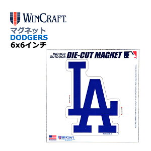 WINCRAFT EBNtg T[X hW[X }Olbg Los Angeles Dodgers Outdoor Magnets 6x6C` (hW[XObY/CZX/MLB/W[[O/J[pi/J[ANZT[/t@O