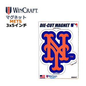 WINCRAFT EBNtg j[[N bc }Olbg New York Mets Outdoor Magnets 3x5C` (bcObY/CZX/MLB/W[[O/J[pi/J[ANZT[/t@ObY/t@/
