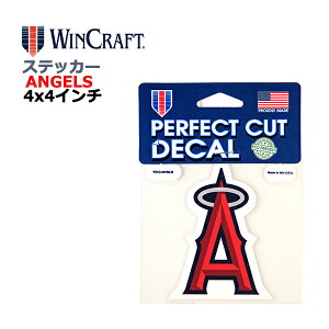 WINCRAFT EBNtg T[X G[X XebJ[ Los Angeles Angels Perfect Cut Color Decal 4x4C` fJ[ (G[XObY/CZX/MLB/W[[O/J[pi/J[ANZT