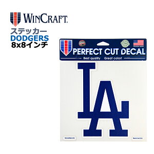 WINCRAFT EBNtg T[X hW[X XebJ[ Los Angeles Dodgers Perfect Cut Color Decal LA BLUE 8x8C` fJ[ (hW[XObY/CZX/MLB/W[[O/J[pi/J[A