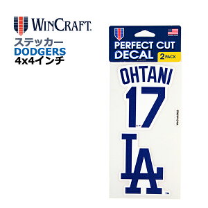 WINCRAFT EBNtg T[X hW[X Jĕ XebJ[ Los Angeles Dodgers Perfect Cut Color Decal set of two 4x4C` fJ[ (hW[XObY/CZX/MLB/W[[O/J[