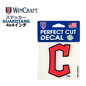 WINCRAFT EBNtg N[uh K[fBAY XebJ[ Cleveland Guardians Perfect Cut Color Decal 4x4C` fJ[ (K[fBAYObY/CZX/MLB/W[[O/J[pi/
