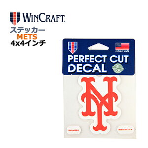 WINCRAFT EBNtg j[[N bc XebJ[ New York Mets Perfect Cut Color Decal 4x4C` fJ[ (bcObY/CZX/MLB/W[[O/J[pi/J[ANZT[/t@