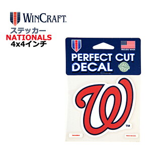 WINCRAFT EBNtg Vg iViY XebJ[ Washington Nationals Perfect Cut Color Decal 4x4C` fJ[ (iViYObY/CZX/MLB/W[[O/J[pi/J[AN