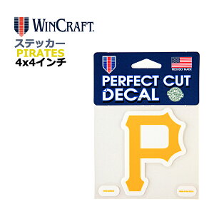 WINCRAFT EBNtg sbco[O pC[c XebJ[ Pittsburgh Pirates Perfect Cut Color Decal 4x4C` fJ[ (pC[cObY/CZX/MLB/W[[O/J[pi/J[ANZT
