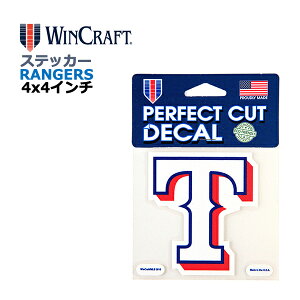 WINCRAFT EBNtg eLTX W[Y XebJ[ Texas Rangers Perfect Cut Color Decal 4x4C` fJ[ (W[YObY/CZX/MLB/W[[O/J[pi/J[ANZT