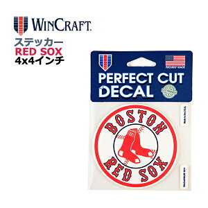 WINCRAFT EBNtg {Xg bh\bNX XebJ[ Boston Red Sox Perfect Cut Color Decal LOGO 4x4C` fJ[ (bh\bNXObY/CZX/MLB/W[[O/J[pi/J[A