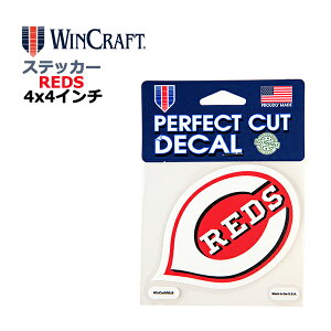 WINCRAFT EBNtg VVieB bY XebJ[ Cincinnati Reds Perfect Cut Color Decal 4x4C` fJ[ (bYObY/CZX/MLB/W[[O/J[pi/J[ANZT[/t@