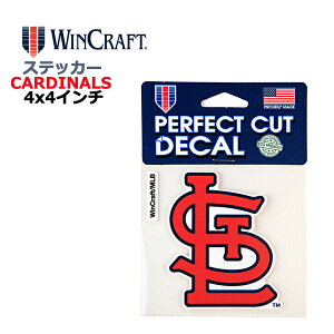 WINCRAFT EBNtg ZgCX J[WiX XebJ[ St. Louis Cardinals Perfect Cut Color Decal 4x4C` fJ[ (J[WiXObY/CZX/MLB/W[[O/J[pi/J[A